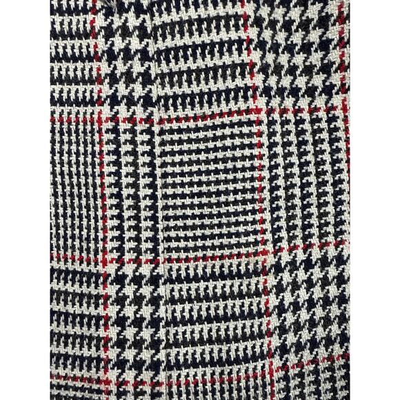 TOMMY HILFIGER Sz 12 Classic Plaid Wool Blend Long Overcoat Coat Jacket - Picture 7 of 7